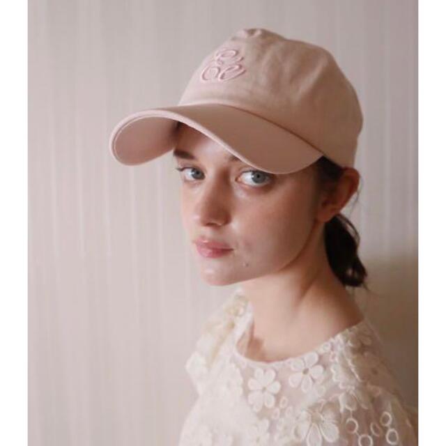 épine(エピヌ)のepine エピヌ Éé cotton cap キャップ 帽子 ピンク レディースの帽子(キャップ)の商品写真