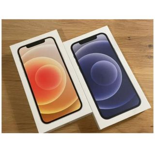 アイフォーン(iPhone)の新品未使用iPhone 12 64GB ブラック＆ホワイト (スマートフォン本体)