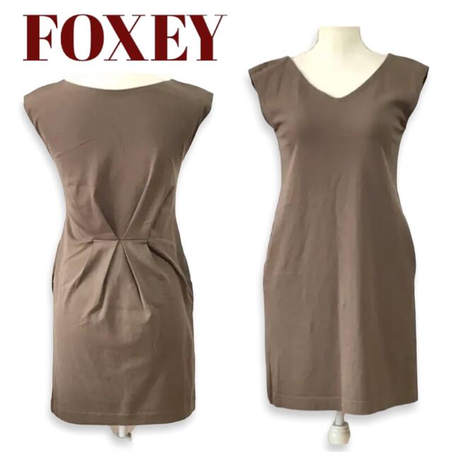 FOXEY - 美品フォクシーニューヨーク、ノースリーブVネックスタイル ...