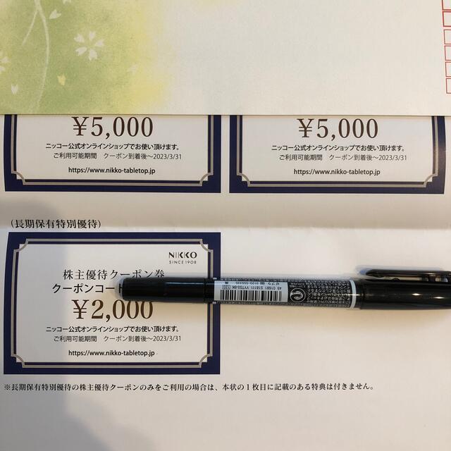 ニッコー 株主優待 12000円 クーポン券 1