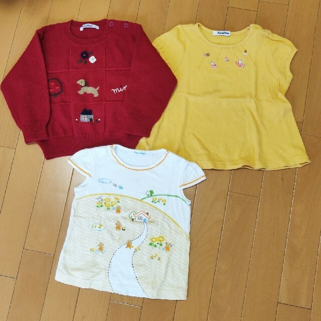 familiar(ファミリア)のファミリア　サイズ90　Tシャツ　セーター キッズ/ベビー/マタニティのキッズ服女の子用(90cm~)(Tシャツ/カットソー)の商品写真