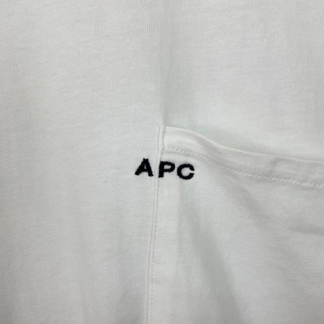 A.P.C. アーペーセー 刺繍ロゴ エンブレムポケット 胸ポケット Tシャツ