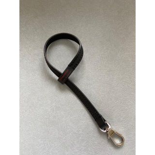 エルベシャプリエ(Herve Chapelier)のエルベシャプリエ レザーストラップ✨️1660 ノワール🖤(キーホルダー)