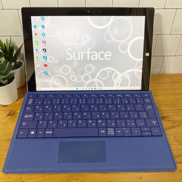 Microsoft(マイクロソフト)の【大人気】Surface3ブルー☘Win11☘SSD128GB☘オフィス搭載 スマホ/家電/カメラのPC/タブレット(ノートPC)の商品写真