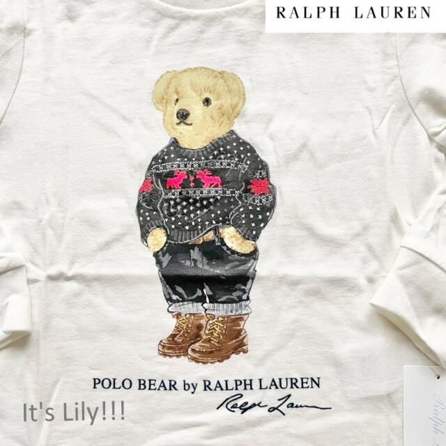 Ralph Lauren(ラルフローレン)の可愛い　ポロベア　ロンt  24m90cm ラルフローレン キッズ/ベビー/マタニティのキッズ服男の子用(90cm~)(Tシャツ/カットソー)の商品写真