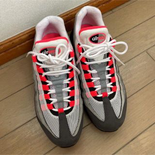 ナイキ(NIKE)のNIKE エアマックス95 GS ソーラーレッド 24.0(スニーカー)