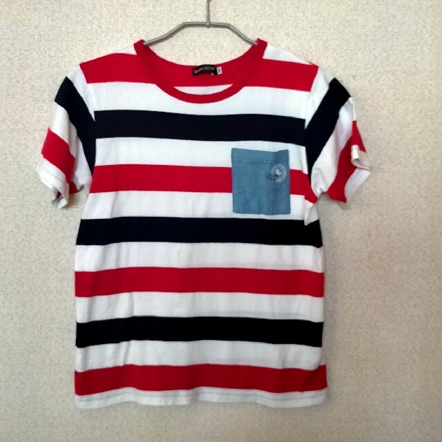 BeBe(ベベ)のBeBe　ボーダー半袖Tシャツ　150cm キッズ/ベビー/マタニティのキッズ服男の子用(90cm~)(Tシャツ/カットソー)の商品写真