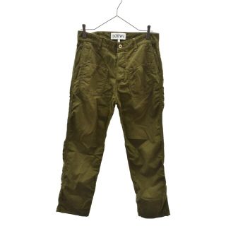 ロエベ(LOEWE)のLOEWE ロエベ PATCH POCKET ROLLUP TROUSERS H2172051IB ロールアップパッチポケットトラウザーズパンツ コットンリネンパンツ(その他)