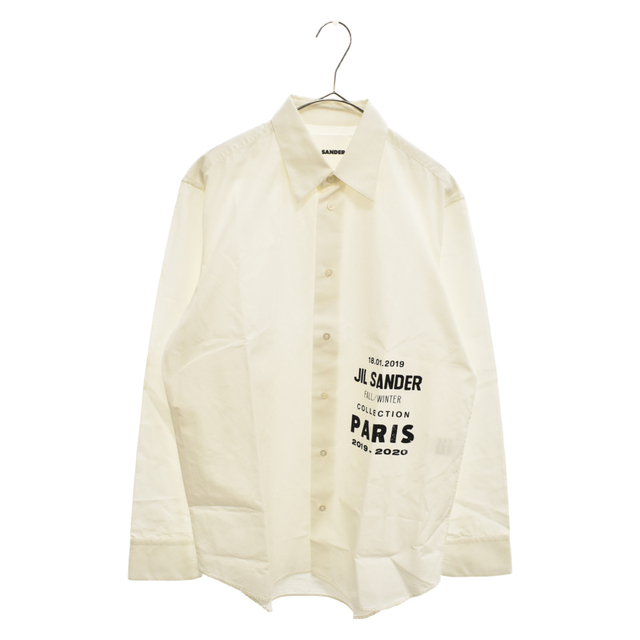 JIL SANDER ジルサンダー 19AW フロントロゴプリント 長袖シャツ