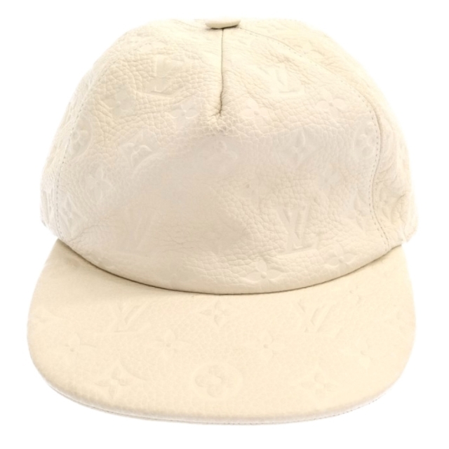 LOUIS VUITTON(ルイヴィトン)のLOUIS VUITTON ルイヴィトン 19SS 1.0 Monogram Leather Cap モノグラムレザー総柄キャップ MP2321 ホワイト メンズの帽子(キャップ)の商品写真