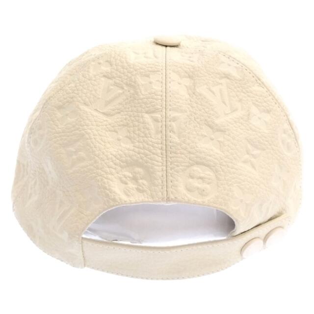 LOUIS VUITTON(ルイヴィトン)のLOUIS VUITTON ルイヴィトン 19SS 1.0 Monogram Leather Cap モノグラムレザー総柄キャップ MP2321 ホワイト メンズの帽子(キャップ)の商品写真