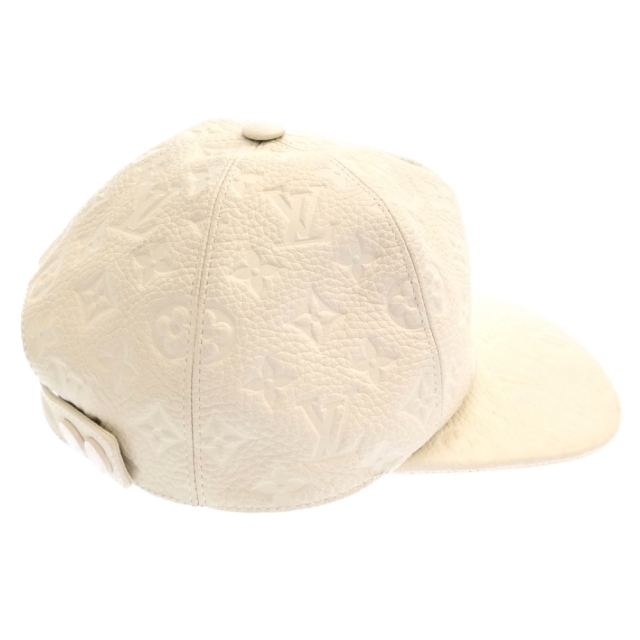 LOUIS VUITTON(ルイヴィトン)のLOUIS VUITTON ルイヴィトン 19SS 1.0 Monogram Leather Cap モノグラムレザー総柄キャップ MP2321 ホワイト メンズの帽子(キャップ)の商品写真