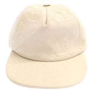 ルイヴィトン(LOUIS VUITTON)のLOUIS VUITTON ルイヴィトン 19SS 1.0 Monogram Leather Cap モノグラムレザー総柄キャップ MP2321 ホワイト(キャップ)