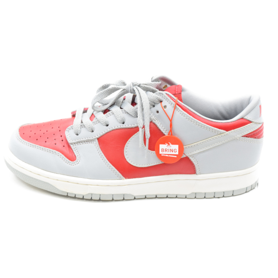 NIKE ナイキ DUNK LOW 630358-601 裏 ダンク ネバダ ローカットスニーカー US9.5 グレー/レッド