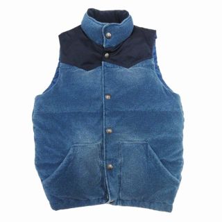 BAYFLOW - ベイフロー 18AW パイル ダウン ベスト コンチョボタン 切替