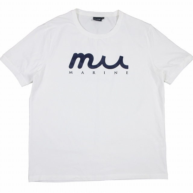 ムータマリン MM Tシャツ ロゴ プリント 半袖 ストレッチ素材 プルオーバー