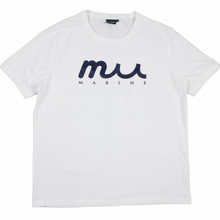 ムータマリン MM Tシャツ ロゴ プリント 半袖 ストレッチ素材 プルオーバー67cm袖丈