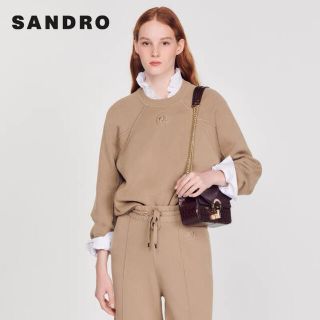 サンドロ(Sandro)の❤️Sandro  新作　新品　ブラウン　パーカー　綺麗　　上品 (パーカー)