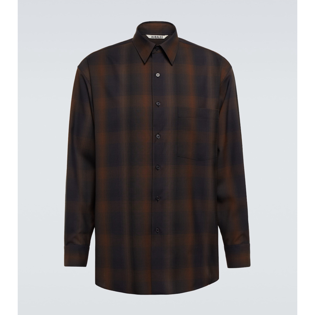 AURALEE - 新品タグ付き AURALEE /オーラリー WOOL CHECK SHIRT AURALEE - 新品タグ付き AURALEE /オーラリー WOOL CHECK SHIRT
