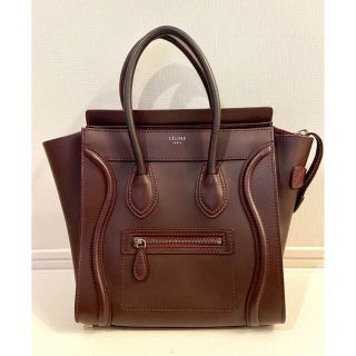 celine ラゲージ　マイクロショッパー　ボルドー♡