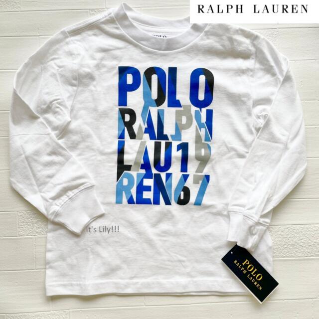 Ralph Lauren(ラルフローレン)の残りわずか　2t90-95cm  ラルフローレン  ロンT  長袖　POLO 白 キッズ/ベビー/マタニティのキッズ服男の子用(90cm~)(Tシャツ/カットソー)の商品写真