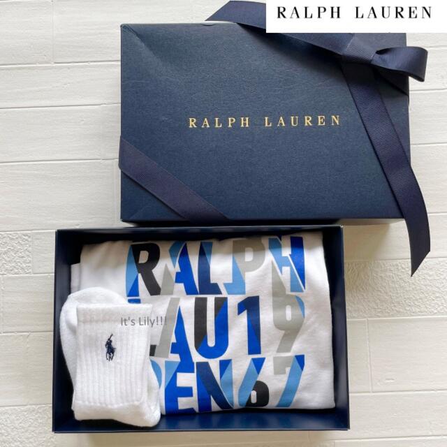 Ralph Lauren(ラルフローレン)の残りわずか　2t90-95cm  ラルフローレン  ロンT  長袖　POLO 白 キッズ/ベビー/マタニティのキッズ服男の子用(90cm~)(Tシャツ/カットソー)の商品写真