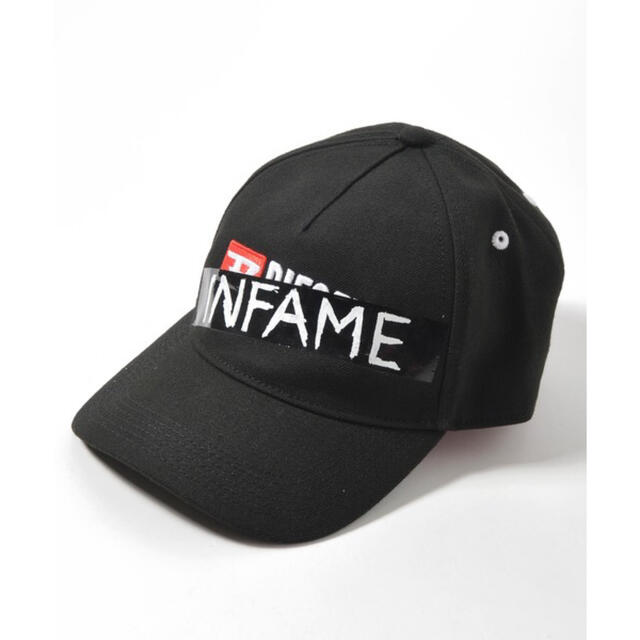 DIESEL キャップ　INFAME ロゴ　帽子　ブラック  02 ディーゼル