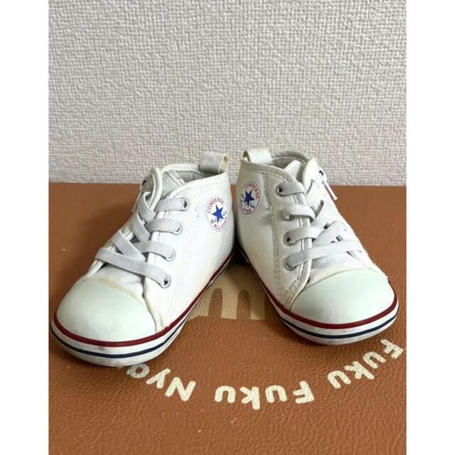 CONVERSE(コンバース)のコンバース ベビーオールスター　BABY ALL STAR ホワイト　サイズ13 キッズ/ベビー/マタニティのベビー靴/シューズ(~14cm)(スニーカー)の商品写真