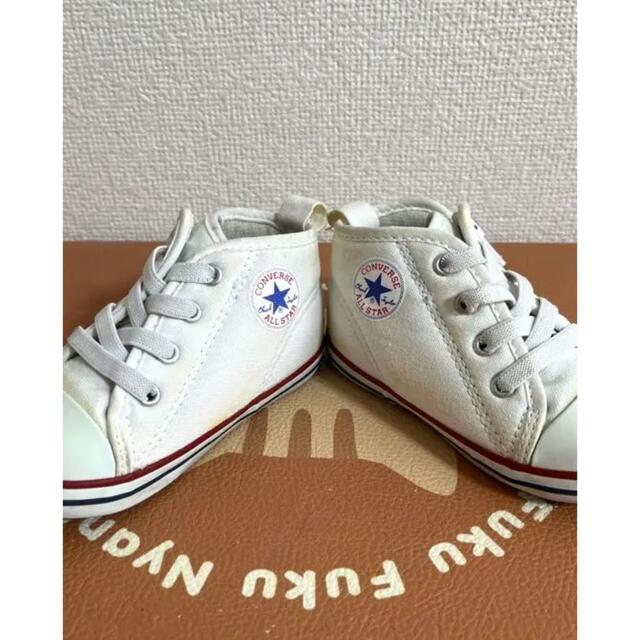 CONVERSE(コンバース)のコンバース ベビーオールスター　BABY ALL STAR ホワイト　サイズ13 キッズ/ベビー/マタニティのベビー靴/シューズ(~14cm)(スニーカー)の商品写真