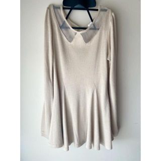 バイバイ(ByeBye)の【美品】ByeBye ペプラム フレア ニット チュニック トップス♡(チュニック)