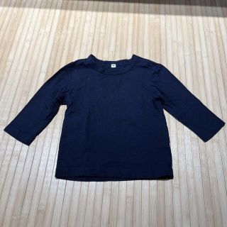 ムジルシリョウヒン(MUJI (無印良品))の無印良品　黒トップス　80㎝(シャツ/カットソー)