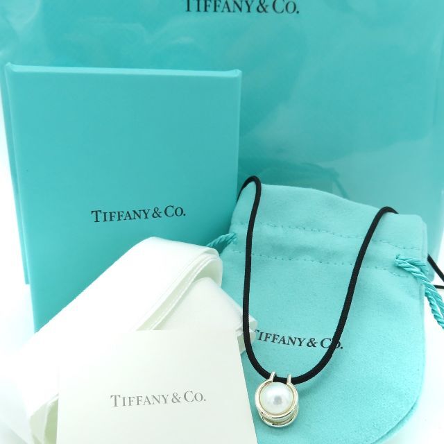 【最安値挑戦！】 未使用 - Co. & Tiffany ティファニー QQ2 ネックレス シルクコード パール ハードウェア ネックレス