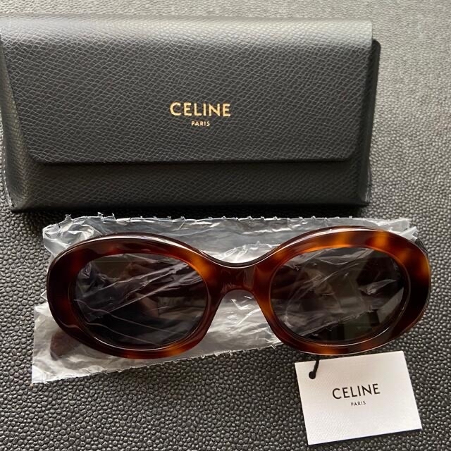 新品未使用 CELINE セリーヌ 正規店 トリオンフ サングラス テテ 茶