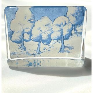 イッタラ(iittala)のご予約品 ヘルヤ 雪景色 ガラスカード(置物)