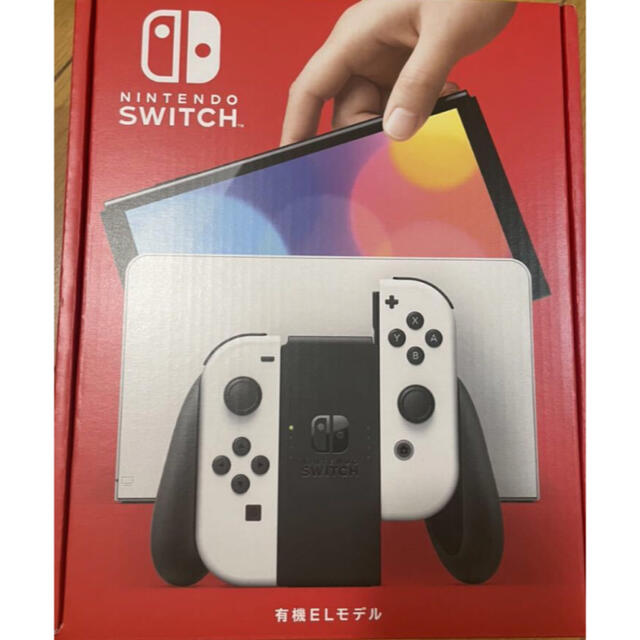 Nintendo Switch(ニンテンドースイッチ)の任天堂スイッチ有機EL   ホワイト　新品未開封 エンタメ/ホビーのゲームソフト/ゲーム機本体(家庭用ゲーム機本体)の商品写真