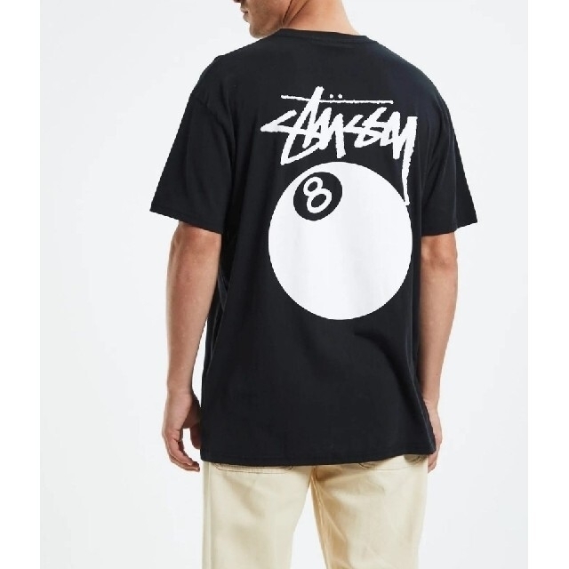 STUSSY(ステューシー)のステューシー STUSSY 8ボール　ロゴ　Tシャツ　ブラック　L メンズのトップス(Tシャツ/カットソー(半袖/袖なし))の商品写真