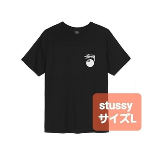 ステューシー(STUSSY)のステューシー STUSSY 8ボール　ロゴ　Tシャツ　ブラック　L(Tシャツ/カットソー(半袖/袖なし))