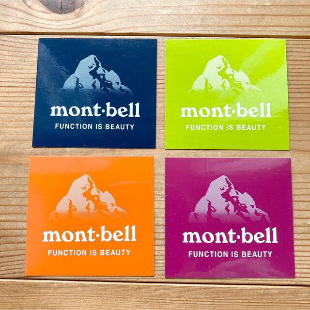 mont bell(モンベル)のモンベル　ステッカー　5.2×5.6cm ブルーグリーン（BLBK） スポーツ/アウトドアのアウトドア(その他)の商品写真