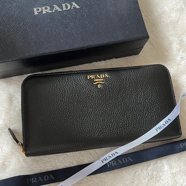 ファッションセール 極上美品 PRADA プラダ 長財布 ラウンドファスナー