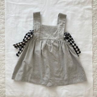 ザラキッズ(ZARA KIDS)のザラベビー  zara baby ワンピース　起毛　秋冬　グレー　98サイズ(ワンピース)