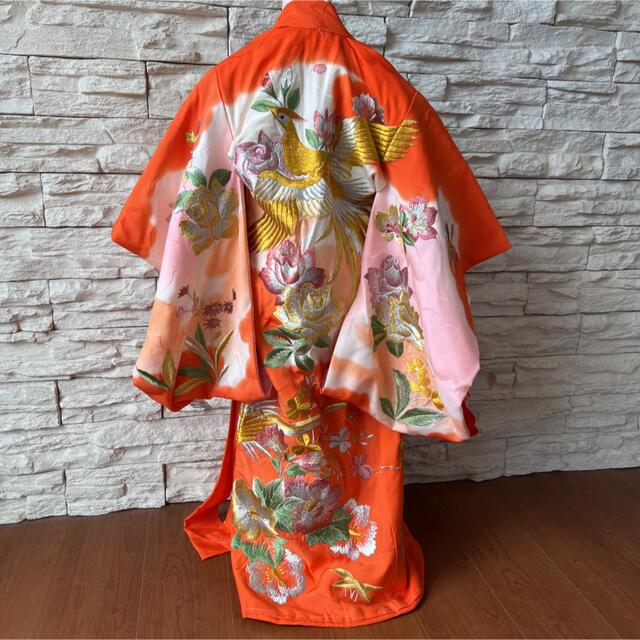 メーカー再生品】 美品☆豪華絢爛 総刺繍 お宮参り 着物 女の子 産着 ...