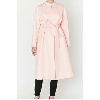 バーニーズニューヨーク(BARNEYS NEW YORK)のヨーコチャン　YOKO CHAN  ノーカラーコート　新品未使用(ロングコート)