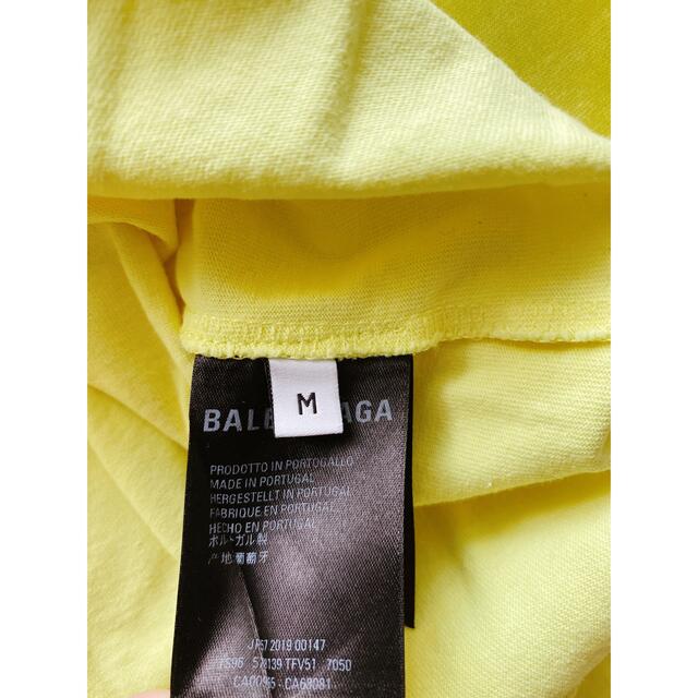 BALENCIAGA - バレンシアガ Tシャツ ネオンイエロー オーバー BALENCIAGA - バレンシアガ Tシャツ ネオンイエロー オーバー