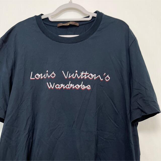 LOUIS VUITTON ルイヴィトン 半袖Tシャツ ネイビー LOUIS VUITTON ルイヴィトン 半袖Tシャツ ネイビー