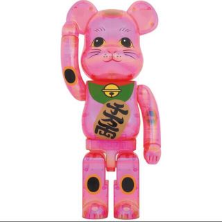 メディコムトイ(MEDICOM TOY)のBE@RBRICK 招き猫 桃色透明メッキ 1000％(その他)