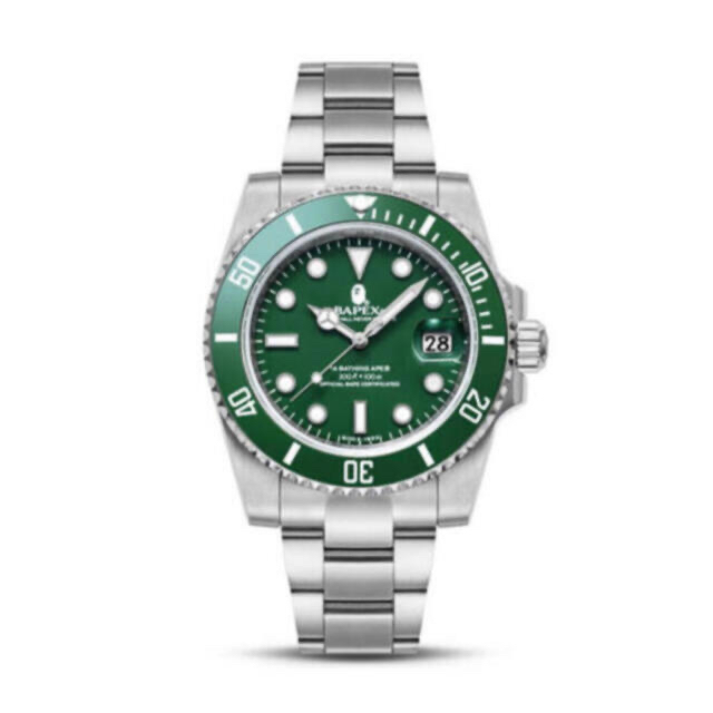 A BATHING APE TYPE 1 BAPEX GREEN腕時計(アナログ)