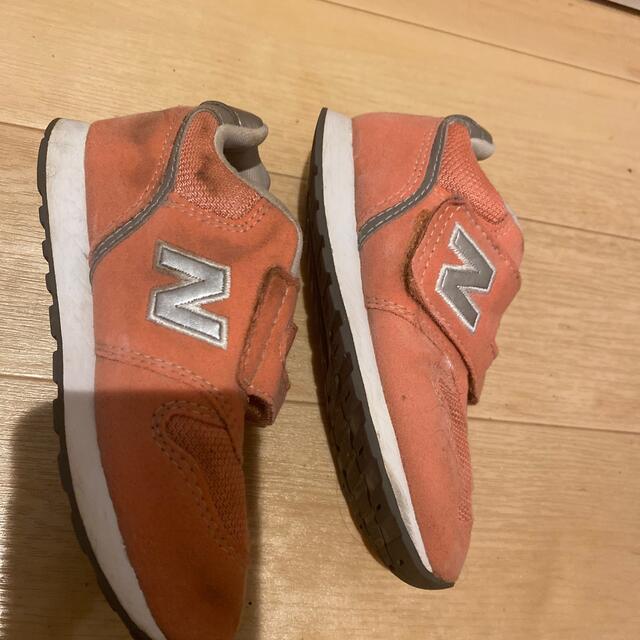 New Balance(ニューバランス)のニューバランス　16.5 オレンジピンク キッズ/ベビー/マタニティのキッズ靴/シューズ(15cm~)(スニーカー)の商品写真