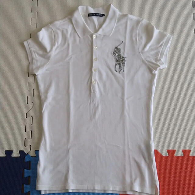 POLO RALPH LAUREN(ポロラルフローレン)のポロラルフローレン  ポロシャツ 白 ホワイト Mサイズ レディースのトップス(ポロシャツ)の商品写真