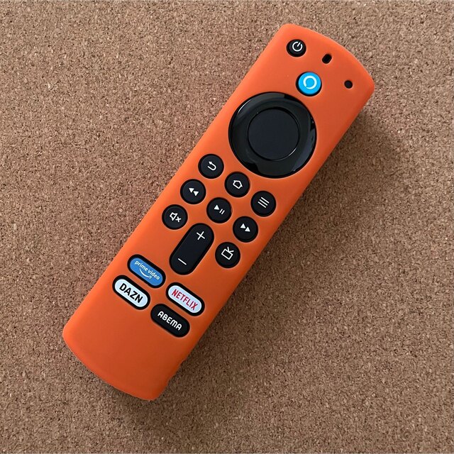 【蓄光グリーン、オレンジ】第3世代 fire tv stick リモコンカバー  スマホ/家電/カメラのテレビ/映像機器(その他)の商品写真