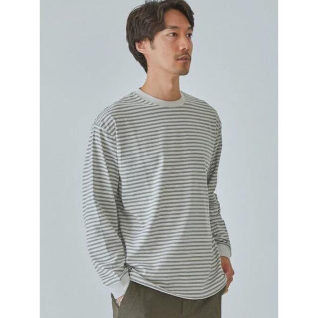 UNITED ARROWS green label relaxing(ユナイテッドアローズグリーンレーベルリラクシング)のgreen label relaxing ボーダー クルーネック カットソー メンズのトップス(Tシャツ/カットソー(七分/長袖))の商品写真